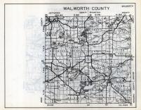 Walworth County Map, Wisconsin State Atlas 1933c